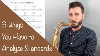 3 Ways You Have to Analyze Jazz Standards Chord Progressions