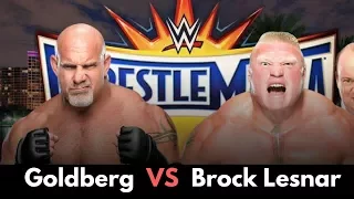 Goldberg VS Brock Lesnar - Wrestlemania 33 WWE (FULL MATCH)