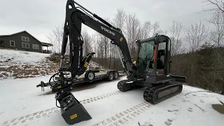 Taking delivery of the new Volvo ECR50F !!