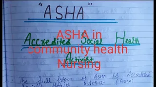 ASHA in community health Nursing | Role and Responsibilities of ASHA | #Nursingparamedicalnotes