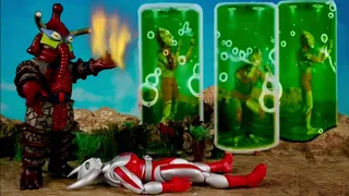 Ultraman Brothers vs Hipporit Siêu nhân Father xuống Trái đất giải cứu đồng đội khỏi kẻ thù