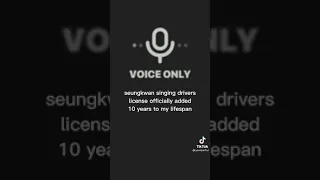 ✨SEVENTEEN SEUNGKWAN SINGING DRIVERS LICENSE BY OLIVIA RODRIGO ✨