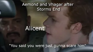 Aemond and Vhagar after Storm's end | HOTD meme