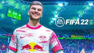 FIFA 22 PS5 | Barcelona Vs RB Leipzig Ft. Lewandowski, Timo Werner, Raphinha, | 4K Gameplay