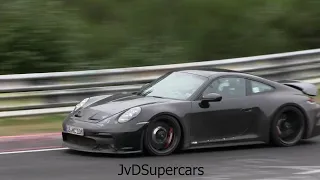 2021 Porsche 992 GT3 Touring Testing HARD on the Nurbürgring!