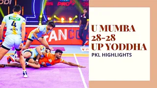 Pro Kabaddi PKL 8: M25 Highlights: UP Yoddha earns draw vs U Mumba, Pardeep Narwal struggles