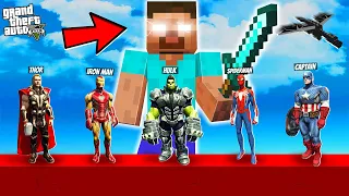 ULTIMATE AVENGERS ARMY VS HEROBRINE in GTA 5!