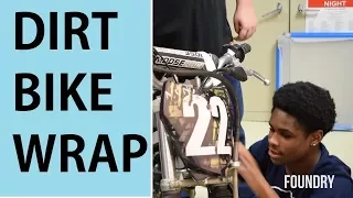 Dirt Bike Vinyl Wrap -  Wrapping in High School??