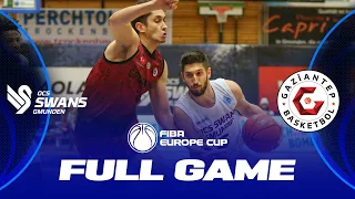 OCS Swans Gmunden v Gaziantep | Full Basketball Game | FIBA Europe Cup 2022-23