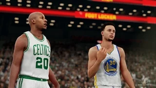 NBA 2K16 - Stephen Curry vs Ray Allen EPIC ALL STAR 3 POINT CONTEST!