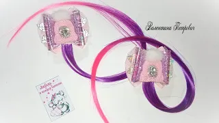 ЭТИ БАНТИКИ ПОКОРИЛИ ВСЕХ! / Новогодние бантики канзаши /kanzashi bow making tutorial / DIY