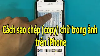 Cách sao chép (copy) chữ trong ảnh trên iPhone