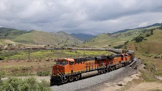 American diesel locomotives - BNSF - Caliente to Bealville - California - April 2024