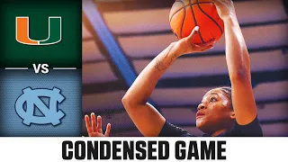 Miami vs. North Carolina Condensed Game | 2023-24 ACC Women’s Basketball