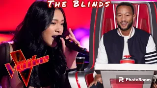 Rachele nguyen Performs "Bleeding Love" | the voice season 24 blind Auditions | 2023