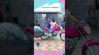 ❤️💙 Gender party with Bike 🏍️