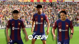 Nuevas CARAS ESCANEADAS de las PROMESAS DEL FC BARCELONA en FC 24