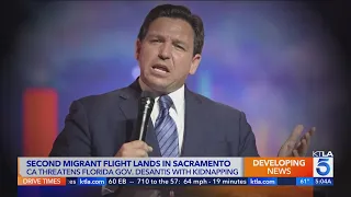 California threatens Gov. DeSantis with kidnapping charges after migrants flown to Sacramento