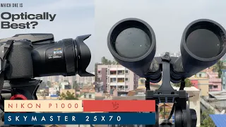 Testing the World's Most Zooming Camera | 3000mm Nikon P1000 Vs Celestron skymaster 25X70 Binoculars