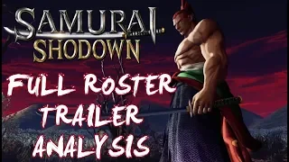 Samurai Shodown Full Roster Trailer Analysis