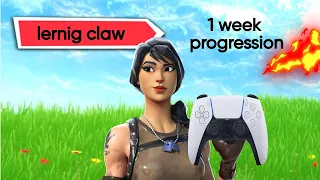 Claw 1 week progression settings in the end