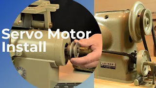 Servo Motor Install on Industrial Sewing Machine Servomotor Installation on Juki Walking Foot