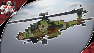 Minecraft: Modern AH-64D "Apache Longbow" | Attack Helicopter Tutorial (In-Flight Version)