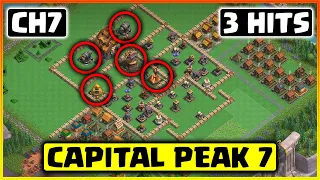 Capital Peak Level 7 Attack Strategy in 3 Attacks | Capital Hall 7 Attack Strategy (Clash of Clans)