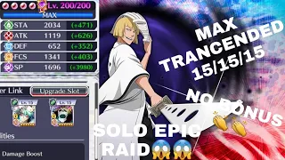 OG TLA Mind Shinji Max Trancended Solo Epic Raid (No bônus Damage😱😱)