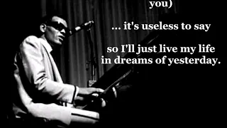 I Can't Stop Loving You  RAY CHARLES (with lyrics)