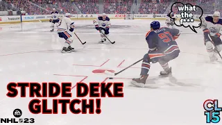 STRIDE DEKE GLITCH TUTORIAL (with controller cam) NHL 23 Tips & Tricks