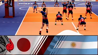 Volleyball Spike PC. Career for Japan. The first season. Japan vs  Argentina