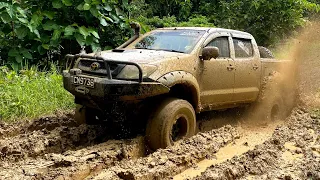 Trail Repairs & Crazy Mud Pits | Morne Diablo White Knight Offroad Run *RAW FOOTAGE*