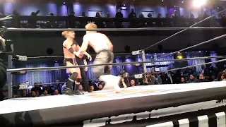 Alec Price Hits Amazing Top Rope Blockbuster Jersey J Cup 2-11-23