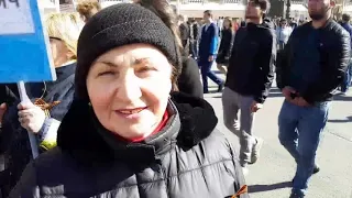 Бессмертный  полк в Санкт-Петербурге 9 мая 2019 года