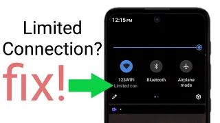 Limited connection on wifi android fix!