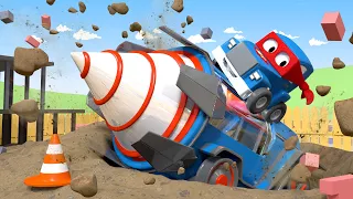 Super Kamion Carl u Auto Gradu 🚚 ⍟  Ogromna Bušilica - Crtani sa kamionima za djecu