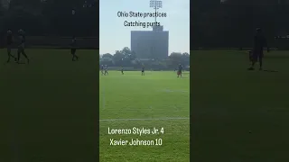 Lorenzo Styles Jr Ohio State Football Punt Return practice college football News Xavier Johnson next