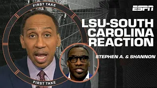 Stephen A. & Shannon REACT to the LSU vs. South Carolina ejections & scuffle | First Take