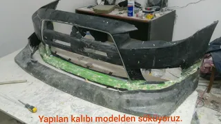 Mitsubishi Lancer Evo tampon eki nasil yapilir?How to make a bumper extension for Mitsubishi Lancer