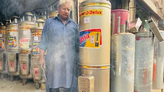 How to make Gas Geyser Water | Manufacturing in Local Market of City || Complete Process | Amazing