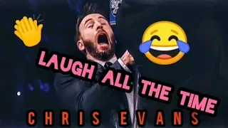 CHRIS EVANS Laughing for 4 minutes straight.