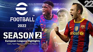 eFootball 2022 Dream Team | Barcelona Legends Packs + SEASON 2 Starts Now!! #22