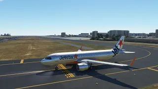 Jetstar Airbus A320 Neo - (Bali Indonesia - Perth Australia) -  Microsoft Flight Simulator