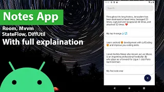 Make Android notes app | Room, Mvvm, Flows, DiffUtil