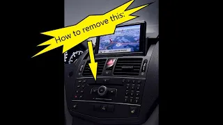 Mercedes W204 C Class How to Remove COMAND Command APS Navigation Head Unit