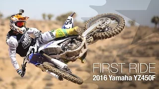 2016 Yamaha YZ450F First Ride - MotoUSA