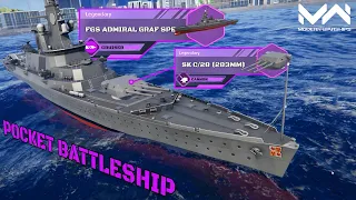 New Bundle Ship! FGS Admiral Graf Spee! Cruiser?  Nah... It's a Pocket Battleship! | Modern Warships