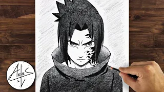 How to Draw SASUKE UCHIHA | Drawing Tutorial (step by step)