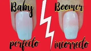 Clase #12 Errores al hacer un Baby boomer en esmalte semipermanente💅//funnailstatyz